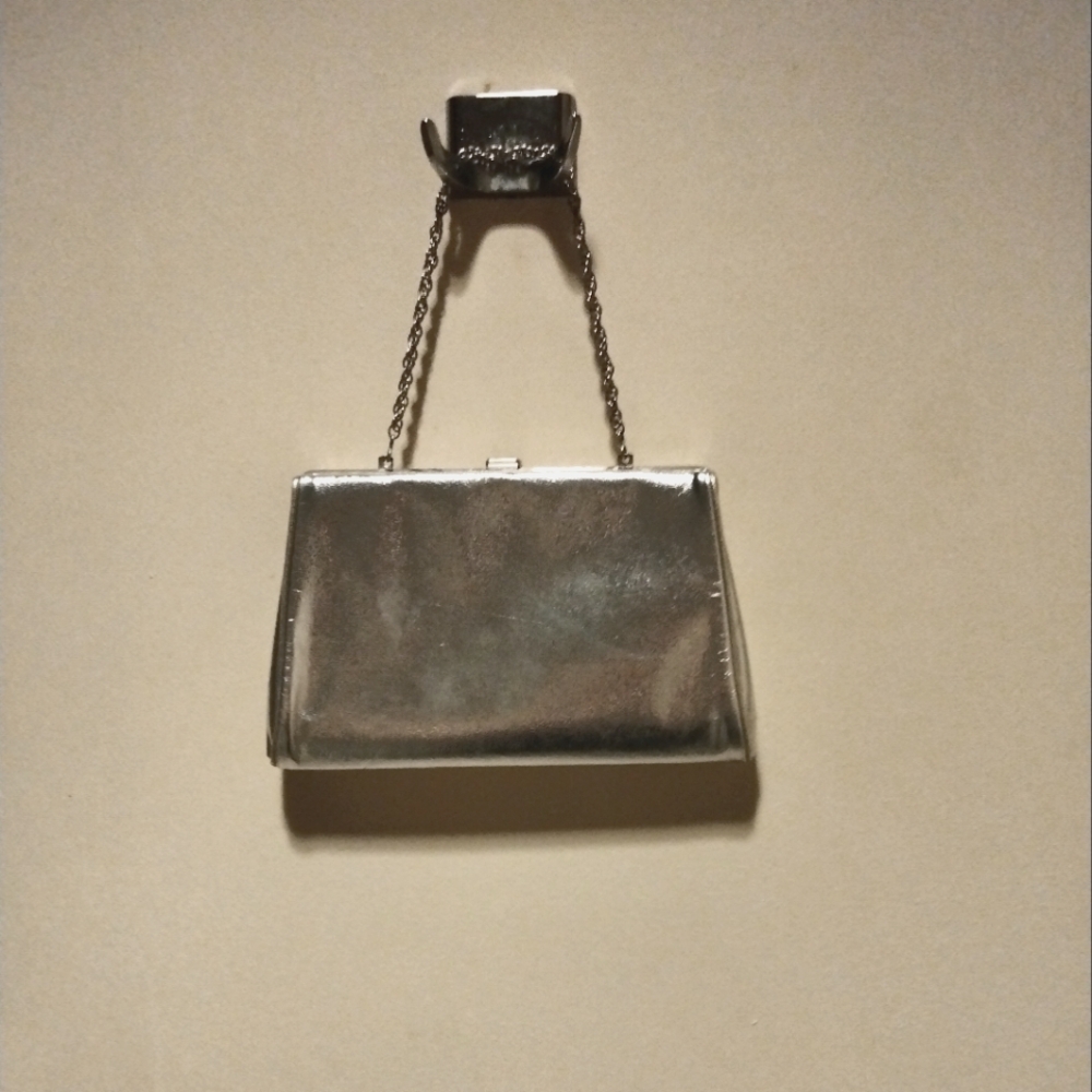 Stunning silver evening bag